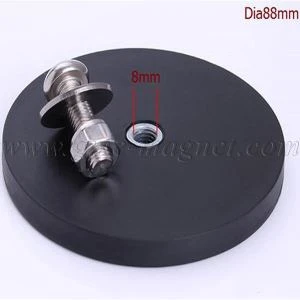 Innri skrúfuhol Gúmmíhúðaður Magnet Holding Magnet