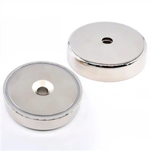 Neodymium Round Base Cup Magnet Sterkir sjaldgæfir jarðar seglar